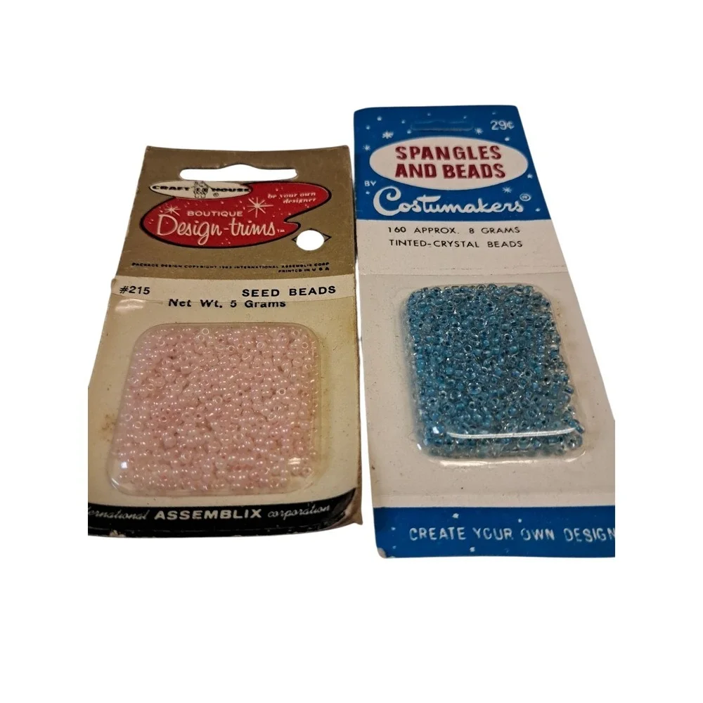 Vtg Seed‎ BEADS Lot Of 5